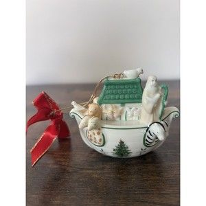 Spode Noah's Ark Christmas Ornament They Entered Into the Ark Two by Two 3"